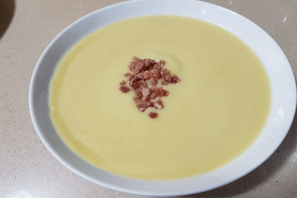 Crema de calabacín sin lactosa