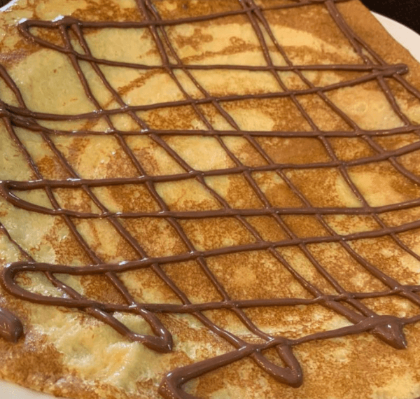 Crepes con crema de avellanas