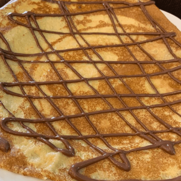 Crepes con crema de avellanas