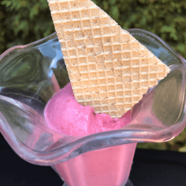 Helado de fresa