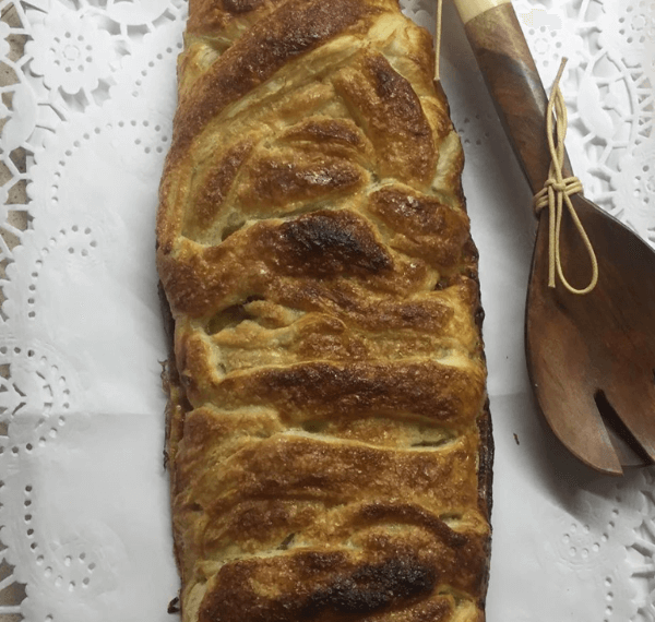 Trenza de manzana y frutos secos