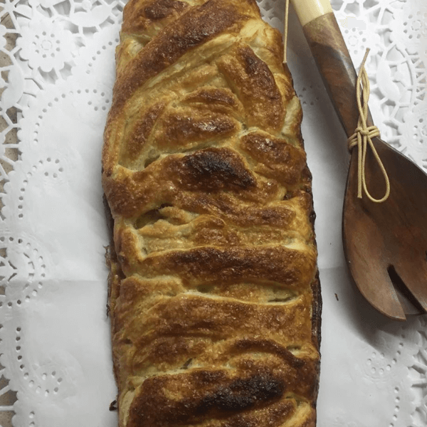 Trenza de manzana y frutos secos