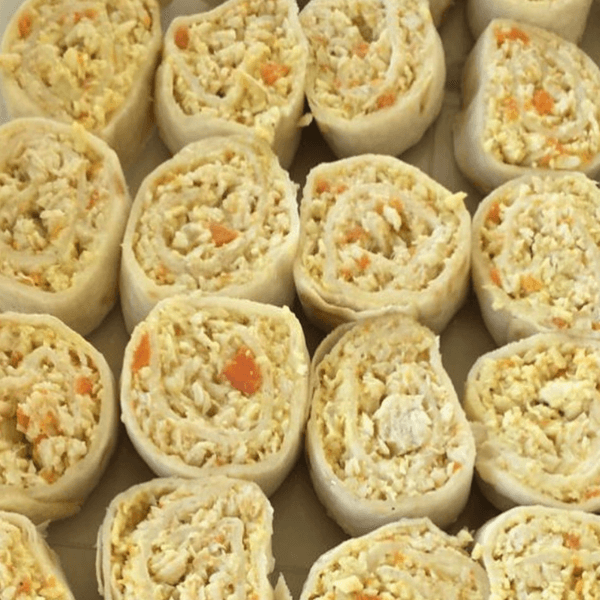 Rollitos de pollo al curry