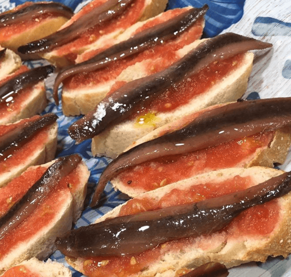 Tosta de anchoas