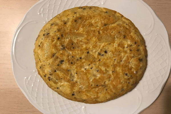 Tortilla de patatas con trufa