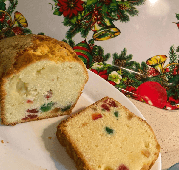 Plum cake casero