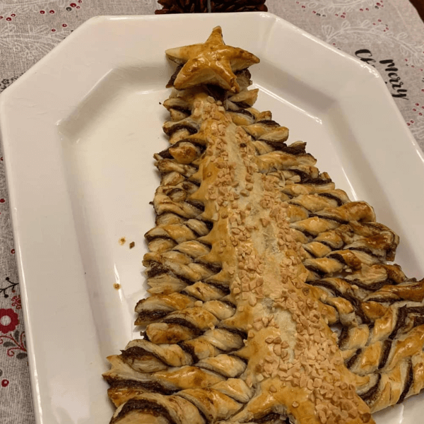 Árbol de navidad de crema de cacao