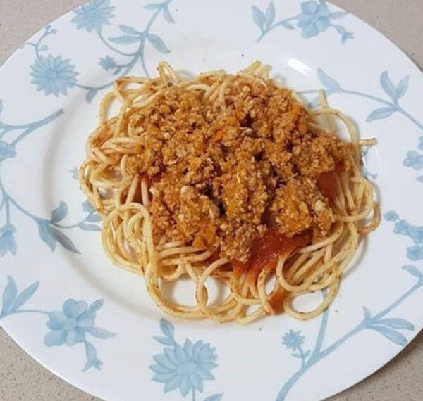 Espaguetti con salsa boloñesa