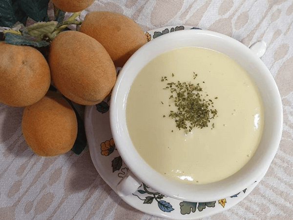 Crema de puerros y calabacín