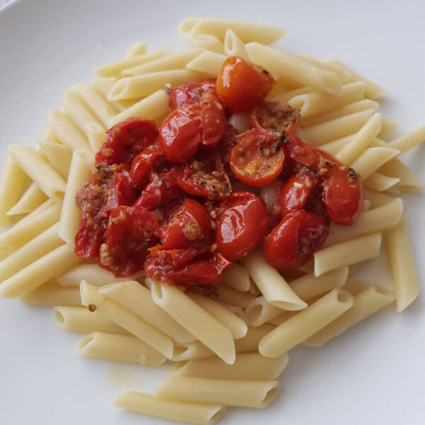 Tomates cherry asados imagen destacada