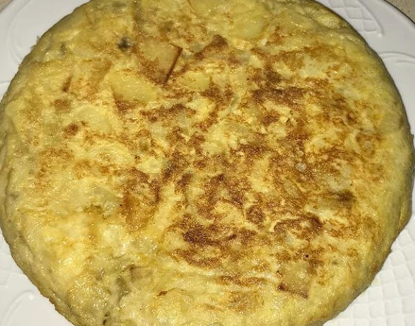 Tortilla de patatas con boletus