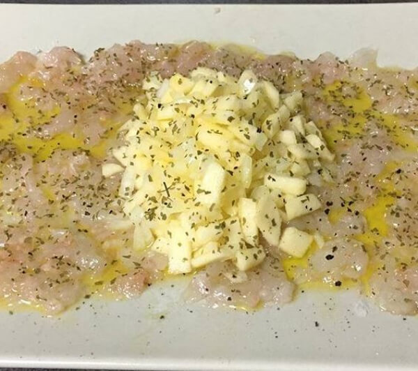 Carpaccio de gambas