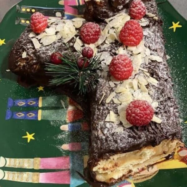 Tronco de Navidad sin gluten