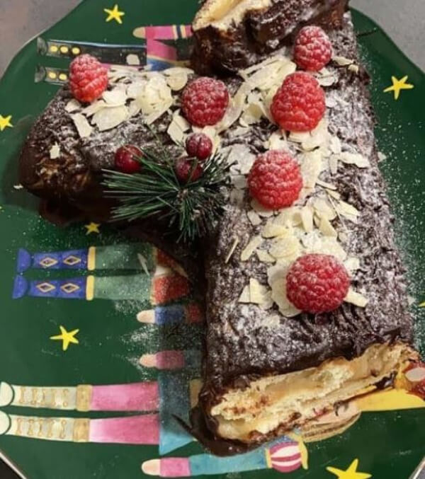 Tronco de Navidad sin gluten