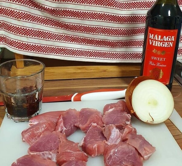 Solomillo ibérico al vino dulce