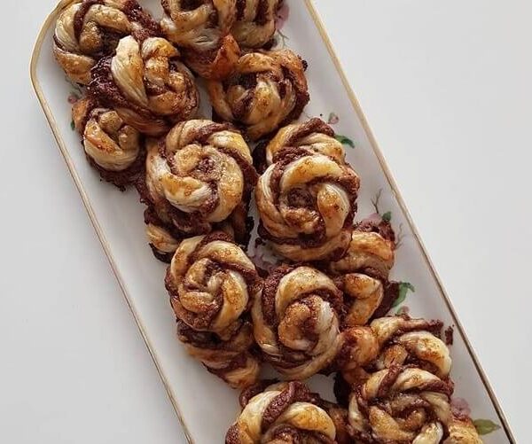 Caracolillas de crema de cacao