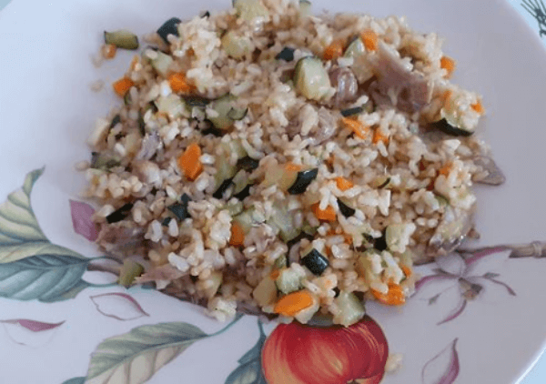 arroz con verduras